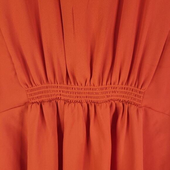 HD In Paris Orange Peplum Blouse - Picture 8 of 12
